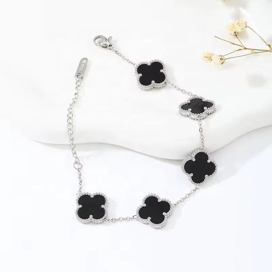 Pulsera Trebol Black