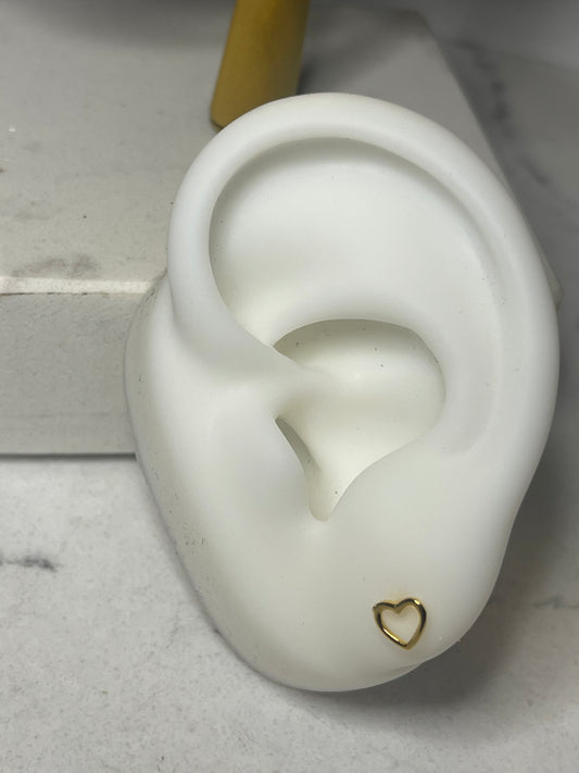 Arete mini corazón 925