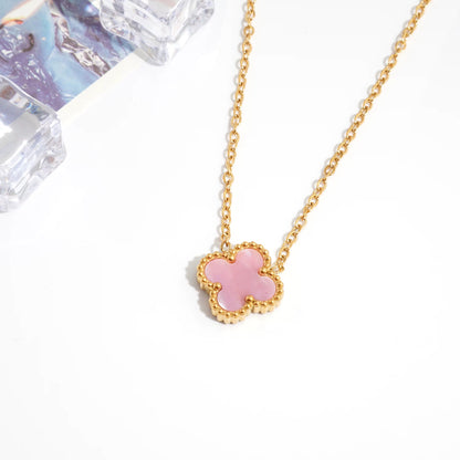 Collar clover dorado 925