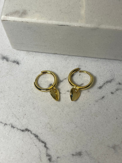 Aretes corazón 925