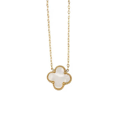 Collar clover dorado 925