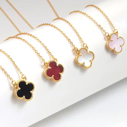 Collar clover dorado 925